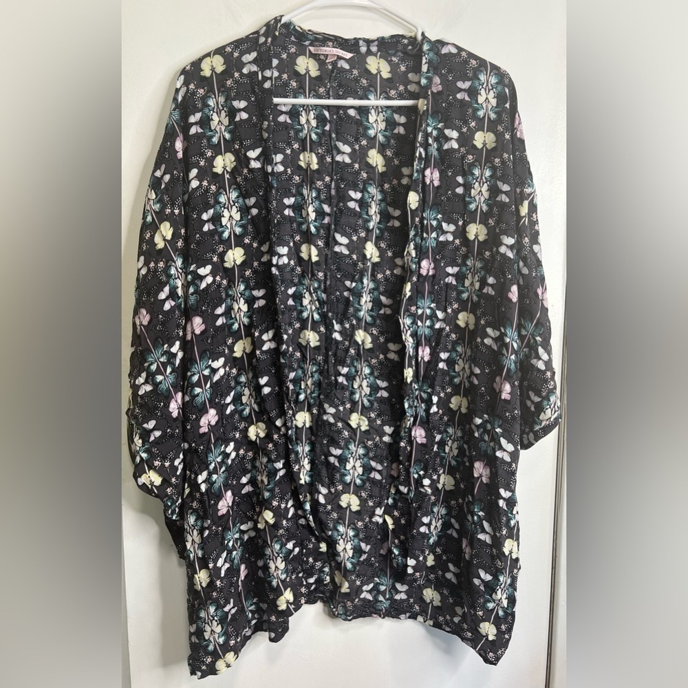 Victorias Secret Butterfly Kimono Jacket Beach Cover-Up Size M/L